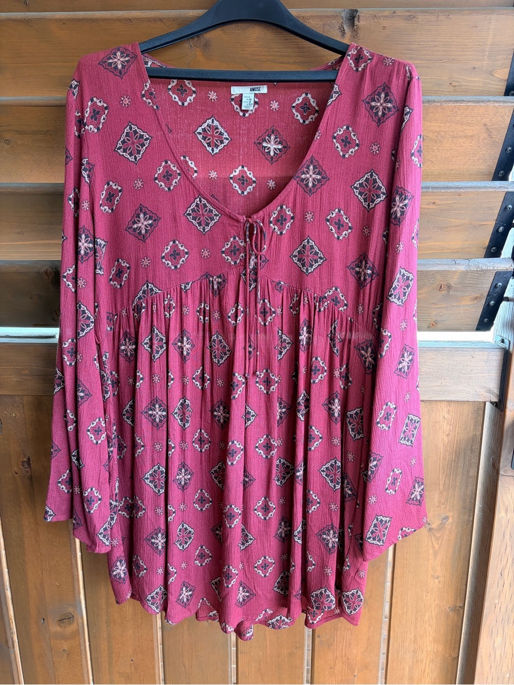 Amuse Society Rust Floral Printed dress NWOT